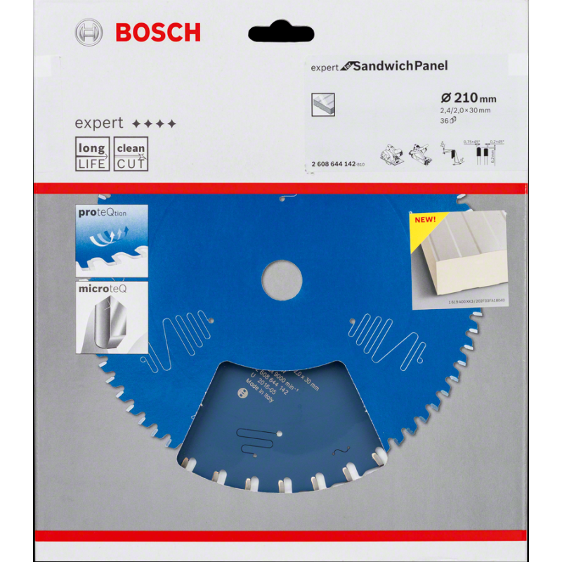 Bosch EXSP Daire Test. Bıç. 210*30 mm 36 D E
