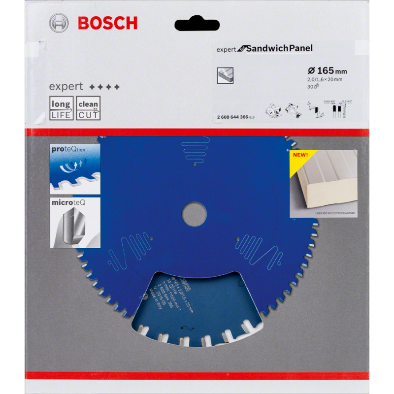 Bosch EXSP Daire Test. Bıç. 165*20 30 D E