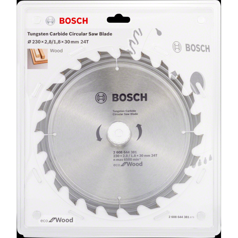 Bosch ECOW Daire Test. Bıç. 230*30 mm 24 D E