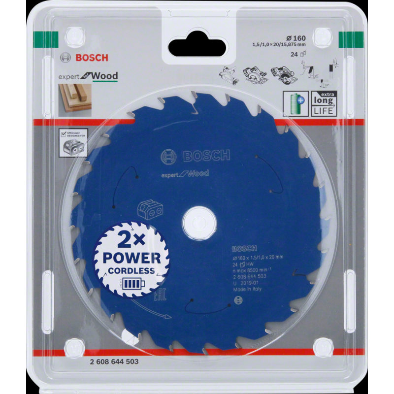 Bosch EXW Daire Test. Bıç. 160*20 mm 24 D E/C