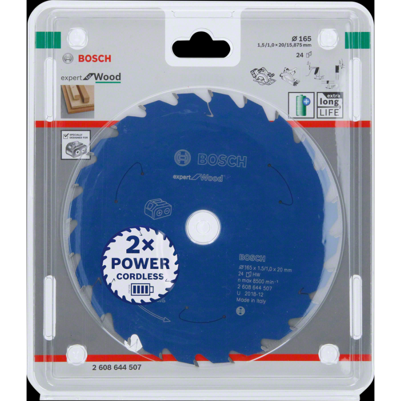 Bosch EXW Daire Test. Bıç. 165*20 mm 24 D E/C