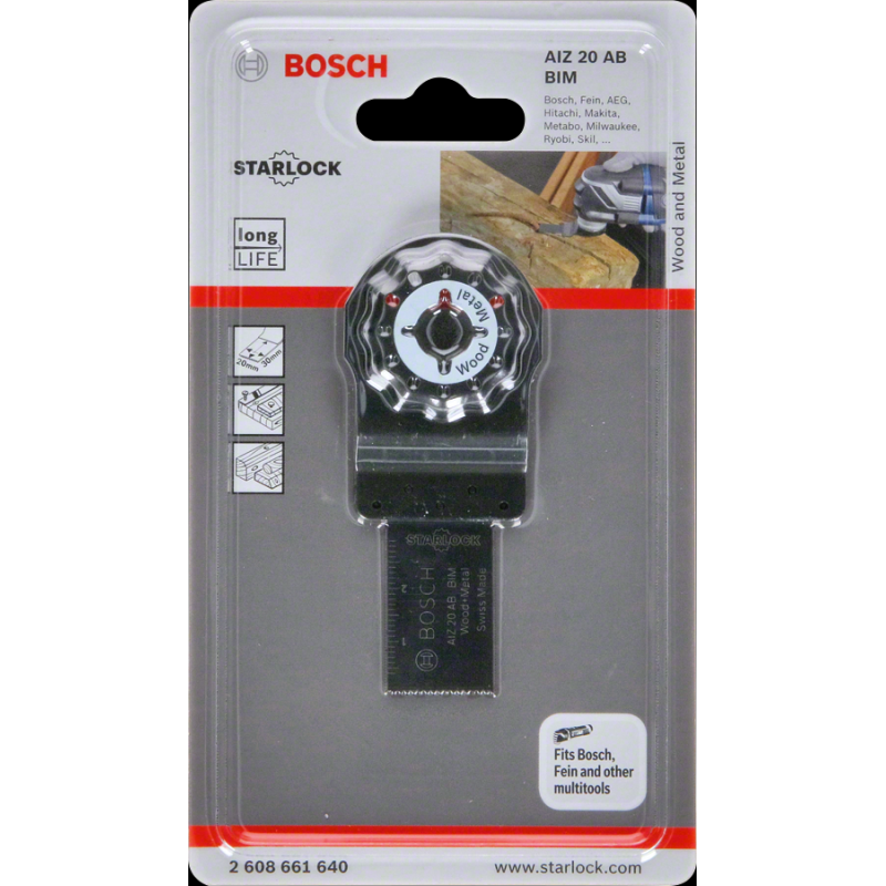 Bosch Starlock Testere Ucu WM AIZ 20 AB 1 li