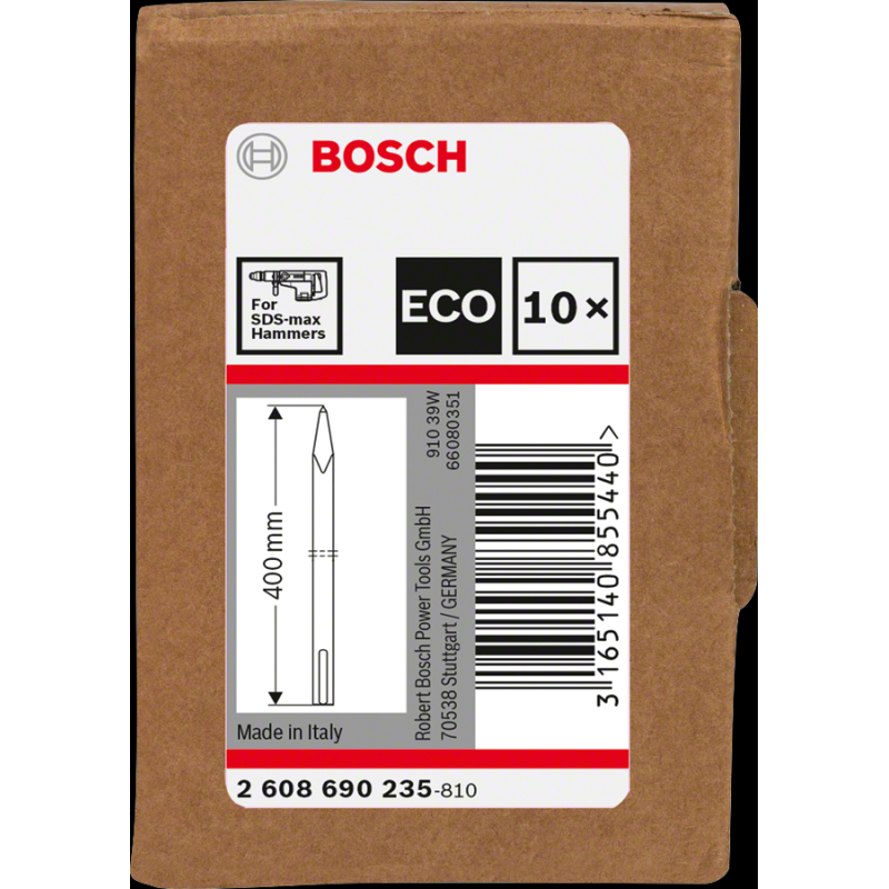 Bosch SDS-Max Eco Sivri Keski 400 mm 10 lu