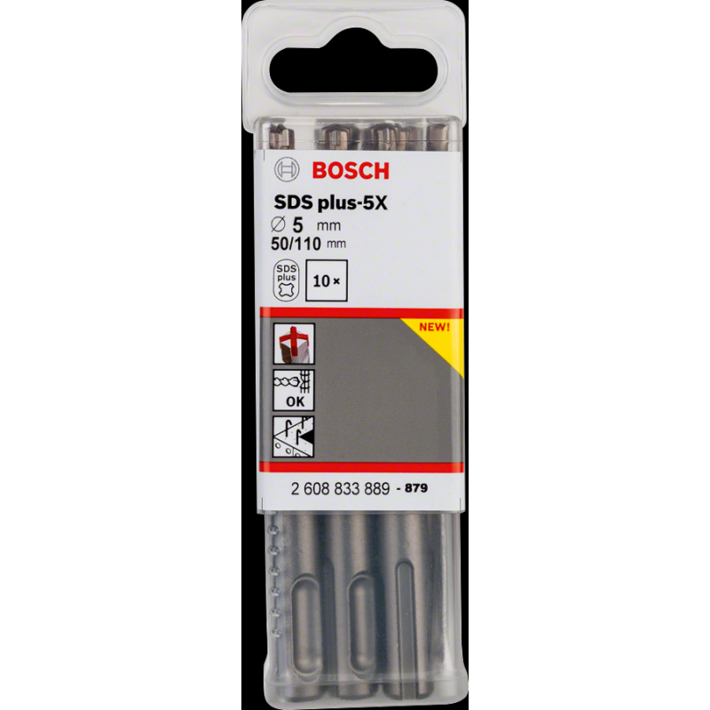 Bosch PRO SDS-Plus-5X K-Delici Ucu 5*110 mm 10 lu