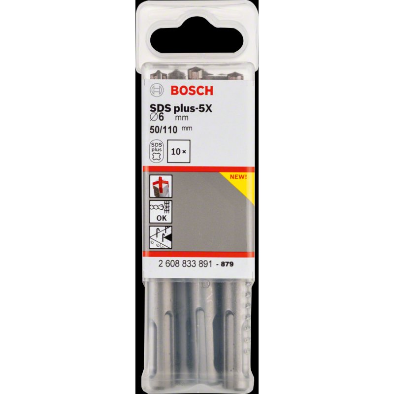 Bosch PRO SDS-Plus-5X K-Delici Ucu 6*110 mm 10 lu