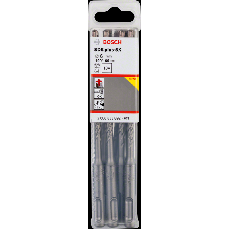 Bosch PRO SDS-Plus-5X K-Delici Ucu 6*160 mm 10 lu