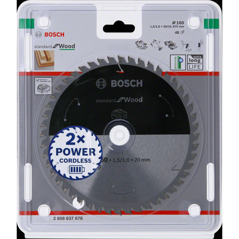 Bosch PRO Wood Daire Test. Bıç. 160*20 mm 48 D E/C