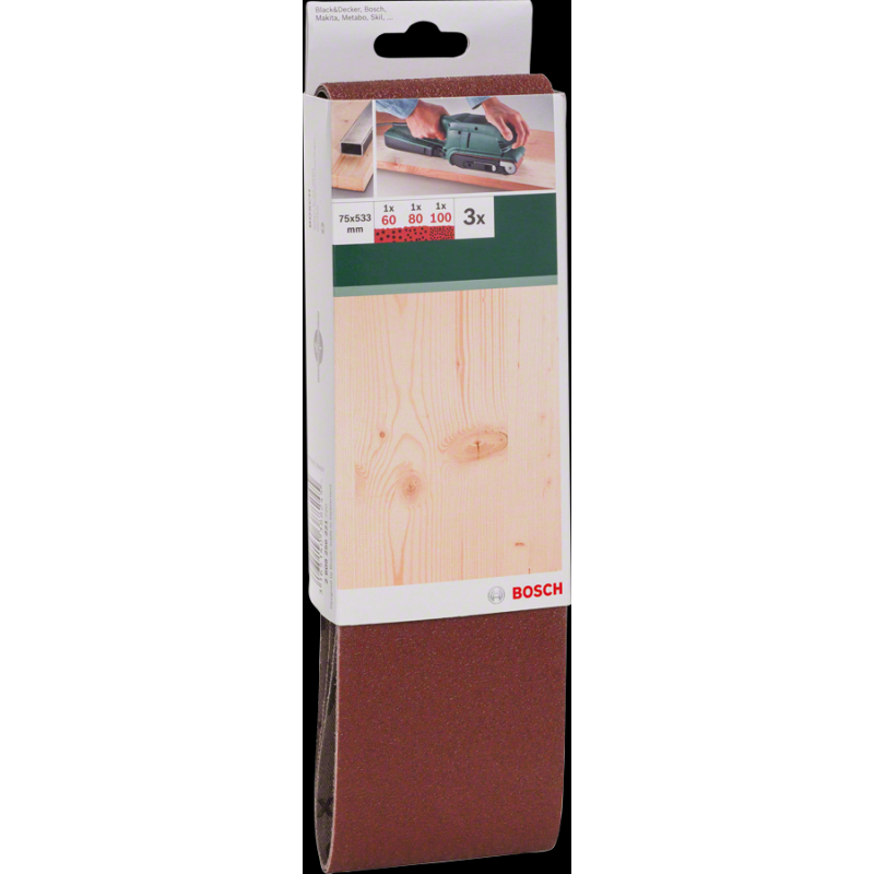 Bosch DIY 75*533 mm Tank Zımpara Set 60/80/100