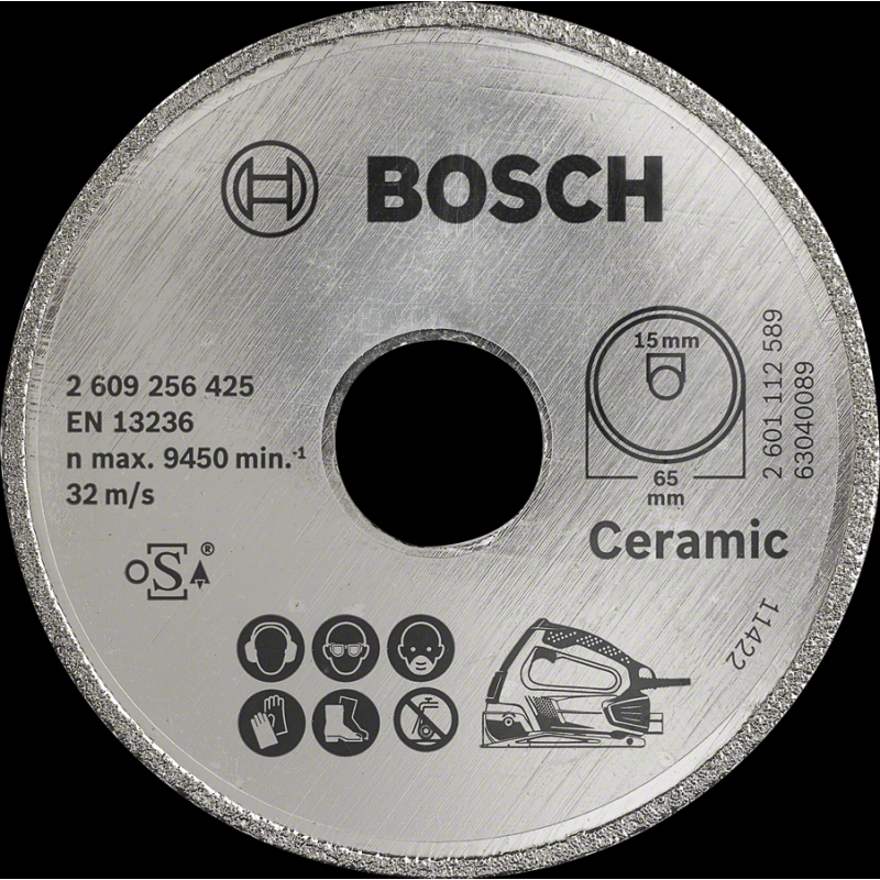 Bosch Elmas Kesme Disk PKS16-Ceramic 65x15mm