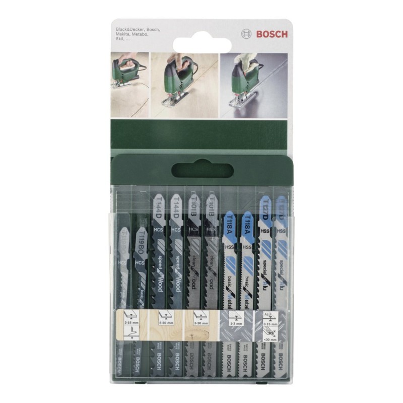 Bosch DIY Ahşap&Metal Dekupaj Bıçağı Seti 10lu