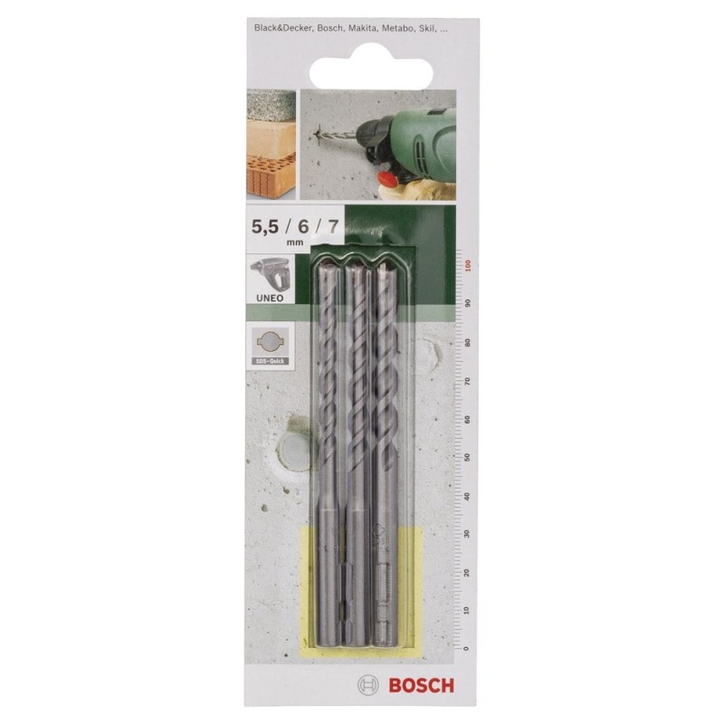 Bosch SDS-Q Beton Matkap Uç Set 5,5-6-7mm