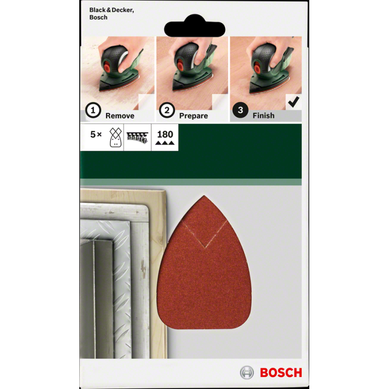 Bosch DIY 93*135 mm B&D Mouse Univ. 180 K 5 li