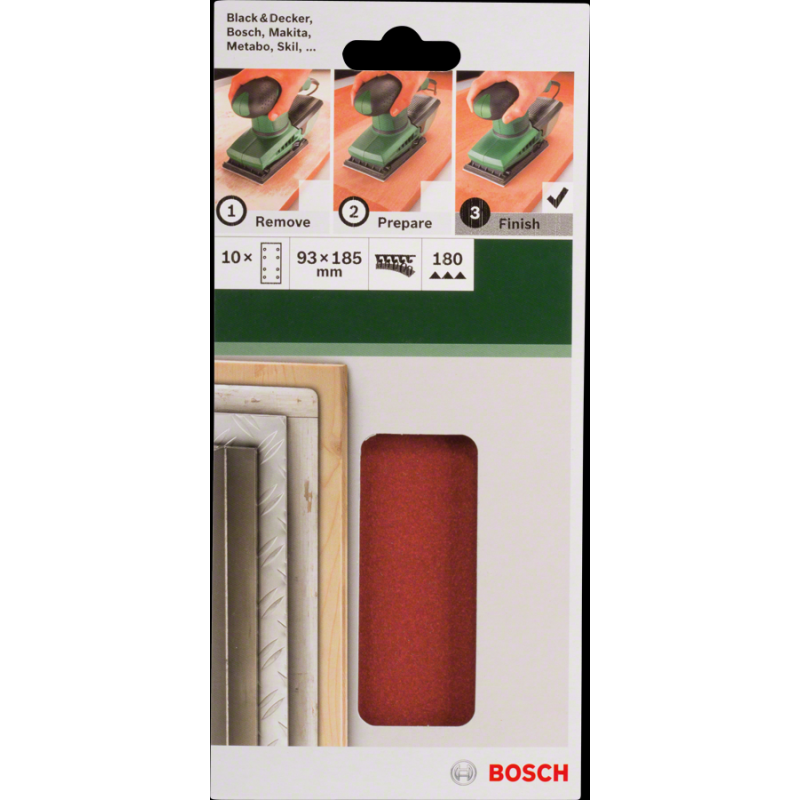 Bosch DIY 93*185 mm Velc.Zımp.8 D. 180 K.10 lu