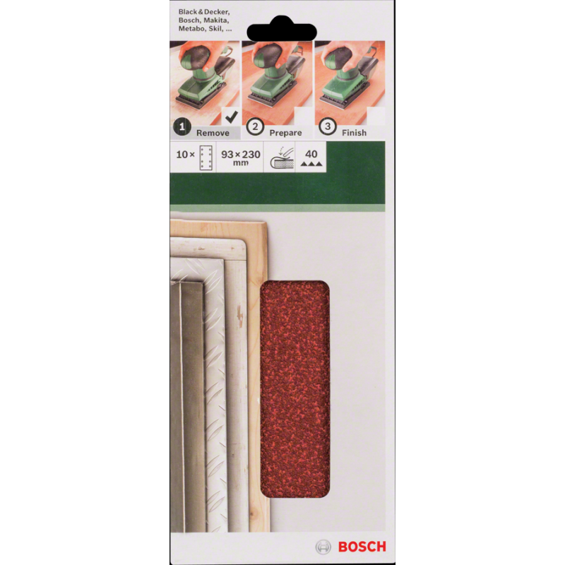 Bosch DIY 93*230 mm Uni.Zımp. 8 D. 40 K. 10 lu
