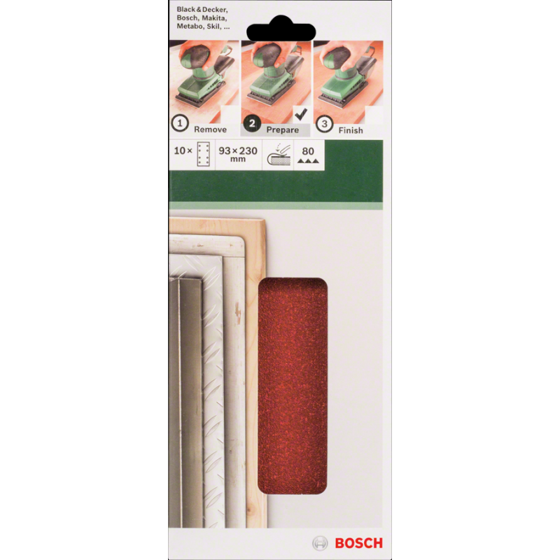 Bosch DIY 93*230mm Uni.Zımp. 8 D. 80 K. 10 lu
