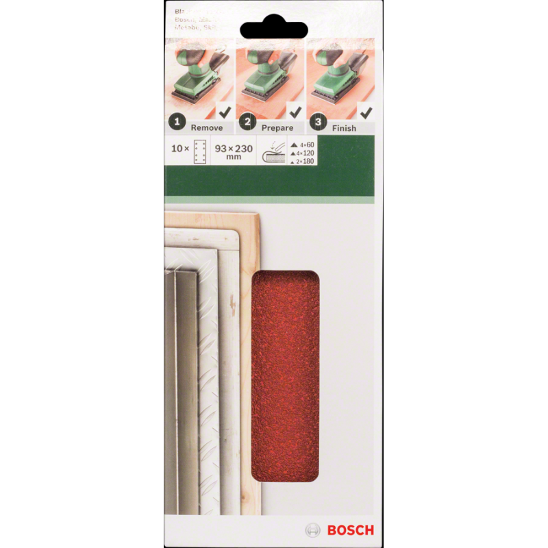Bosch DIY 93*230mm Uni.Zımp. 8 D. 10 lu Set