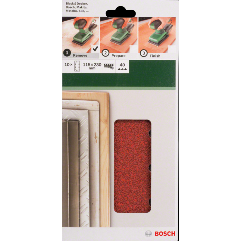 Bosch DIY 115*230 mmVelc. Zımp.14 D.40 K.10 lu