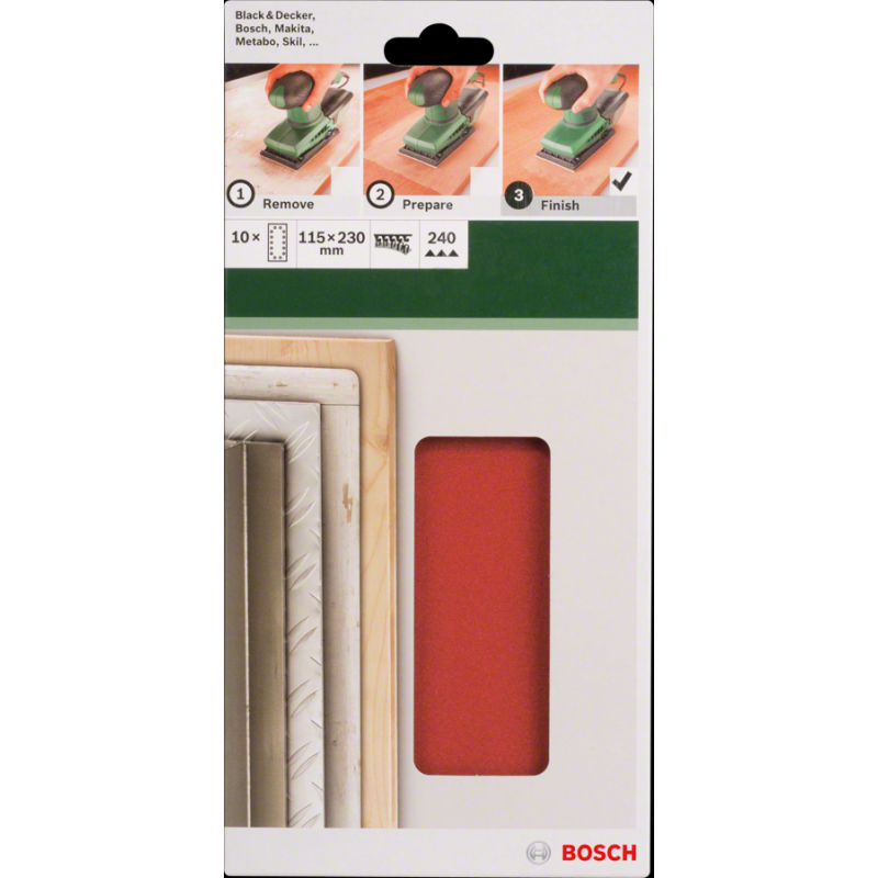 Bosch DIY 115*230 mmVelc.Zımp.14 D.240 K.10 lu