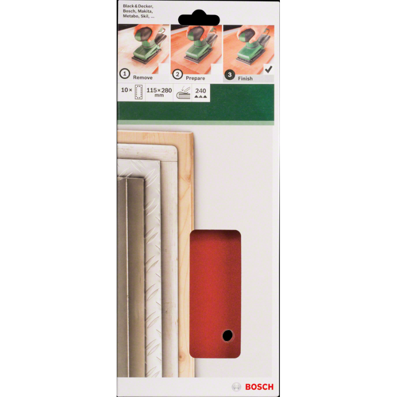 Bosch DIY 115*280 mm Uni.Zımp.14 D.240 K.10 lu