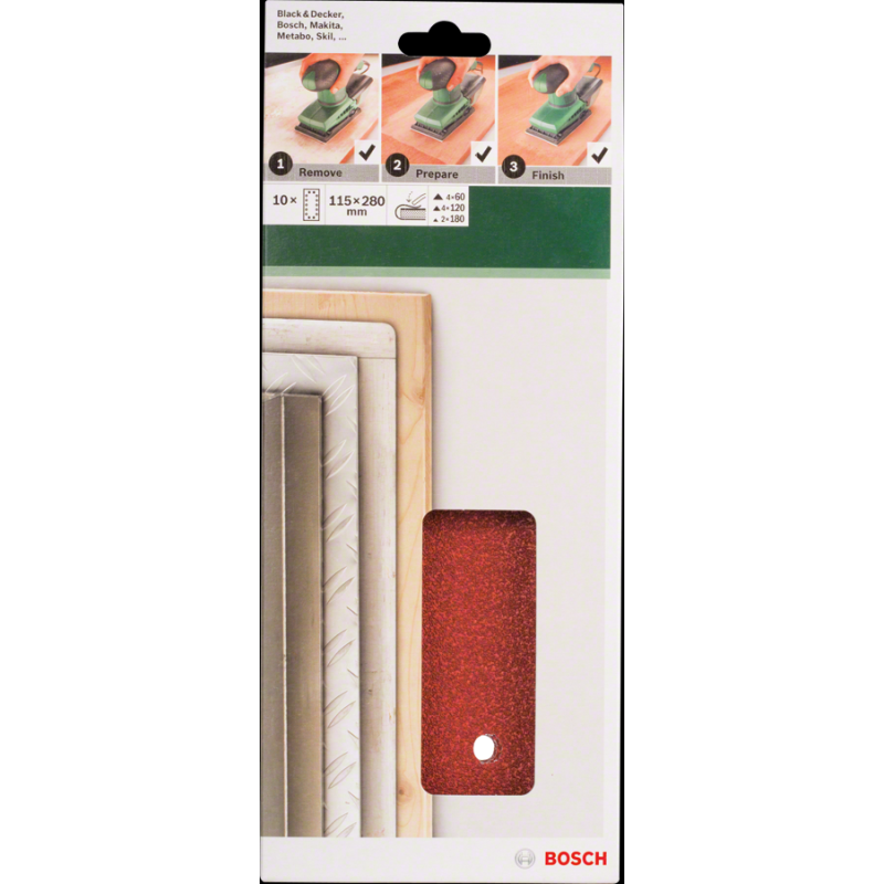Bosch DIY 115*280 mm Universal 14 D. 10 lu Set