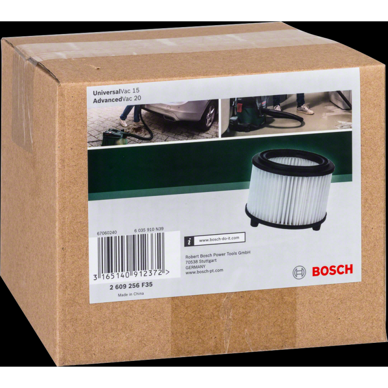 Bosch Süpürge Filtre (Kanallı) UnVac15,AdVac20