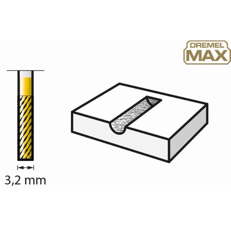 Dremel DREMEL MAX TUNGSTEN KARPİT KESİCİ 3,2MM (9901DM)