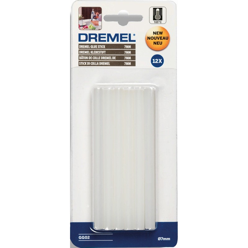 Dremel DREMEL 7 MM ÇOK AMAÇLI DÜŞÜK SICAKLIK TUTKAL ÇUBUKLARI (GG02) 12 Lİ