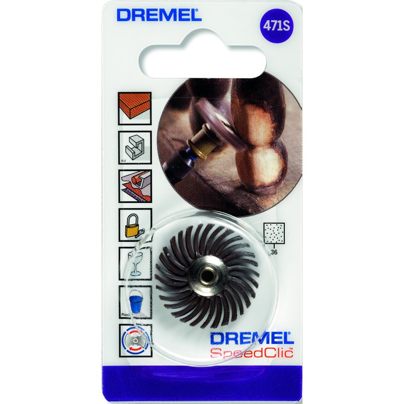 Dremel DREMEL EZ SPEEDCLIC: DETAY AŞINDIRICI FIRÇA 36 KUMLU (471S)