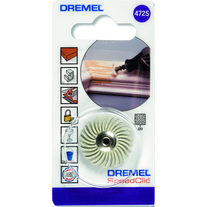 Dremel DREMEL EZ SPEEDCLIC: DETAY AŞINDIRICI FIRÇA 120 KUMLU (472S)