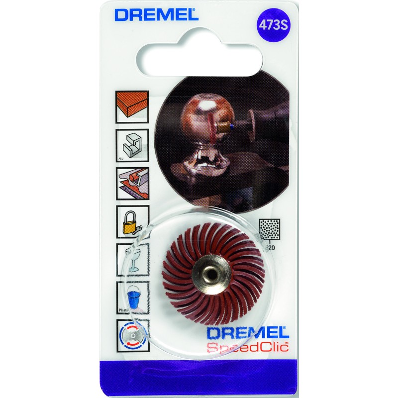 Dremel DREMEL EZ SPEEDCLIC: DETAY AŞINDIRICI FIRÇA 220 KUMLU (473S)