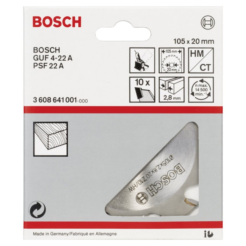 Bosch GUF 4-22 A Kesici Bıçak 20*2,8 mm 10 D